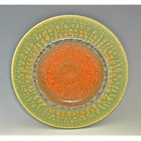 Green Ash and Fire Pasta Bowl by Mug Heaven Handcrafted Pottery