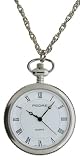 41rVT5wBhFL. SL160  Pedre Silver tone Open Face Coin Edge Large Pendant Watch with Chain # 8560SX