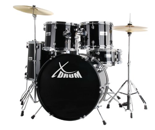 XDrum Semi (Schlagzeug Komplettset und Drumschool inkl. DVD) schwarz Preisvergleich