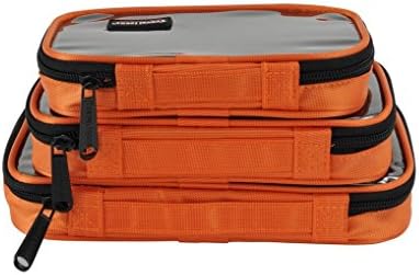 LoveHome 3pcs/set Waterproof Electronic Accessories Travel Organizer Cases--Orange