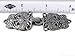 Antique Silver Finish Bavarian Cape or Cloak Clasp