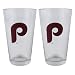 MLB Boelter Pint Glasses 2-Pack Retro Logo