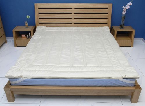 Sleep & Beyond 60 by 80-Inch Organic Merino Wool Mattress Topper, Queen, Ivory Sleep & Beyond 60 by 80-Inch Organic Merino Wool Mattress Topper, Queen, Ivory