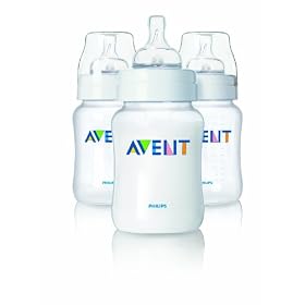 Philips AVENT BPA Free Bottles, 9 Ounce, 5 PackPhilips AVENT BPA Free Bottles, 5 Pack