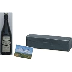Weingeschenk im Set, franz�sischer Rotwein, Chateau La Condamine Betrand - Les Grands Vins du Languedoc - Merlot, edler Rotwein in 1er Pr�sentbox Elegance in Leinenstruktur, auf Wunsch mit pers�nlicher Geschenknachricht (ohne Aufpreis)