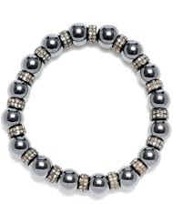 925 Sterling Silver 3.98ct Diamond Pave Stretch Bracelet Fashion Jewelry