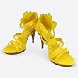 High Heel Sandal Enticing Yellow