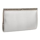 La Regale Satin Clutch Rhinestone Trim