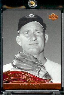 2005 Upper Deck Sweet Spot Classic Baseball Card #81 Bob Lemon Cleveland Indians - Mint Condition - In Protective Display Case !