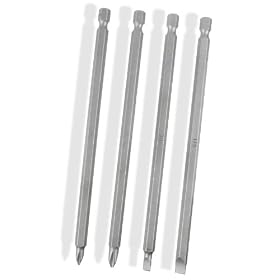 X-Long 6" Power Screwdriver Bits Quick Change