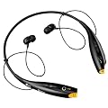 LG Tone (HBS-700) Wireless Bluetooth Stereo Headset - Retail Packaging - Black/Orange