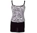 Apparel : It Figures! Hip Hider Collection Mini Zebra Skirtini Swimsuit RETAIL VALUE $118