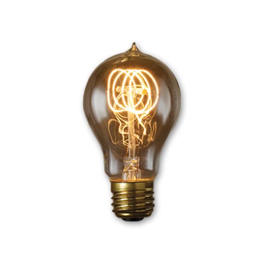 Bulbrite NOS60-VICTOR 60-watt Incandescent Nostalgic Victor Loop A19 with Medium Base, Antique