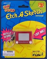 Red Glitter Jelly Etch A Sketch Key Chain by Basic Fun
