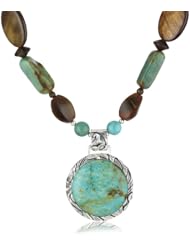 Barse "Jacquard" Genuine Turquoise Multistone Necklace