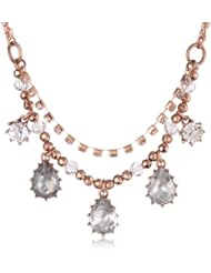 Betsey Johnson "Iconic Stone" Crystal Teardrop Gem Necklace, 19"