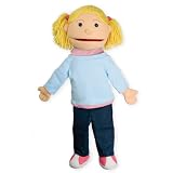 The Puppet Company Puppet Buddies Medium Girl Hand Puppet with Light Skin Tone