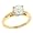Engagement Ring with Diamond Accents .03cttw (CZ ctr)