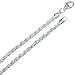 3mm .925 Sterling Silver Diamond-Cut Rope Link Chain Necklace