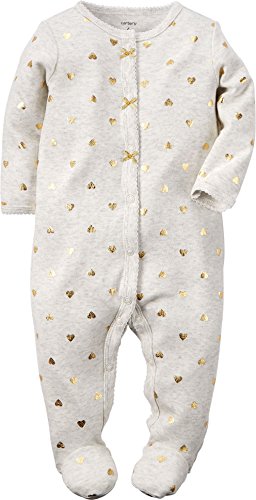 Carter's Baby Girls' Cotton Snap-Up Sleep & Play