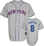 Gary Carter Majestic Cooperstown Throwback New York Mets Jersey - Medium