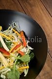 41rVliuMVeL. SL160  Wallmonkeys Peel and Stick Wall Decals   Stir Fry in Wok   36H x 24W Removable Graphic