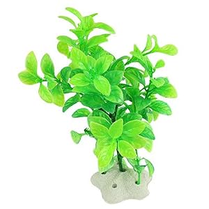 Green Plastic Aquascaping Grass Plants Ornament for Fish Tank