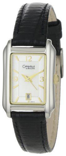 Caravelle by Bulova Women's 45M104 Stepped Case Tank Design Watch