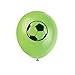 Bold Multicolor 3D Soccer Latex Balloons - 12