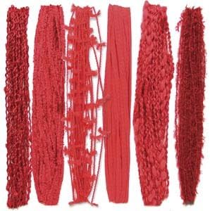 On The Surface Fancy Fiber Embellishment Cord COUTURE RED 420131
