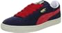 Puma Suede Classic+ 352634, Herren Sportive Sneakers, Blau (peacoat-ribbon red-birch 44), EU 46 (UK 11) (US 12)