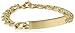Men's Gold-Tone Stainless Steel 6mm Curb Chain Identification Bracelet, 8.5