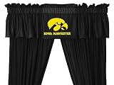 NCAA Iowa Hawkeyes - 5pc Jersey Drapes Curtains and Valance Set