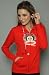 Paul Frank The Julius Headphones Hoody with Functional Earbuds in Red hood ,Sweatshirts for Women