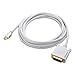 Cable Matters Mini DisplayPort to DVI Cable (Mini DP to DVI Cable) in White 10 Feet - Thunderbolt and Thunderbolt 2 Port Compatible