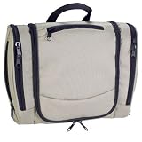 Produkt-Bild: Kulturtasche zum Aufh&auml;ngen - Farbe beige - Ma&szlig;e: ca. 27 x 22,5 x 9 cm