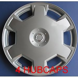 Aftermarket-ABS-Plastic-Wheel-Cover-Nissan-Versa-Cube-15-Inch-Silver-Lacquer-4-Pack