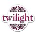 TWILIGHT PINK & BLACK STICKER - Edward Cullen Stephenie Meyer Decal - #S001