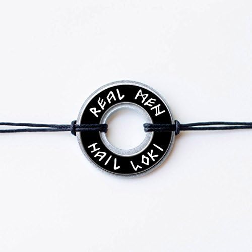 Real Men Hail Loki Washer Bracelet