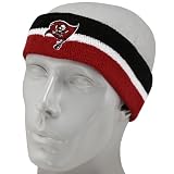NFL Reebok Tampa Bay Buccaneers Striped Black-Red Striped Headband