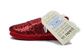 Toms Kids Classics Glitter Red 007013d11-Red 4.5