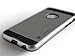 iPhone 6+ 6S+ Plus Case, Renegade Cases Slim Protector Series - Brushed Silver Hard Durable Protective Shell
