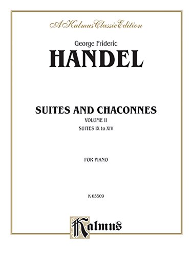 suites and chaconnes vol 2 kalmus edition