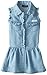 Calvin Klein Girl's 2-6X Blue Denim Dress with Pockets On Chest