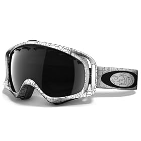 Oakley Unisex Adult Crowbar Rectangular Plutonite Snow Goggles (Silver Ghost Text, Dark... by 