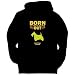 BORN TO KNOCK PEOPLE OUT Scottish Terrier Dogs Mens Hoodie (Black, Size Large)
