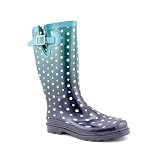 Western Chief Ditsy Dots Rain Boots Blue Womens