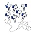 Genuine Fred Like LINE Thumbs-Up Picture Hangers, Set of 7