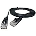 25 ft Cat 6 Unshielded (UTP) Flat Ethernet Network Cable - Black