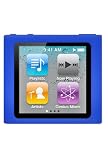 Premium Blue Soft Silicon Gel Skin Case Cover for the Apple iPod Nano 6 Gen, 6th Generation